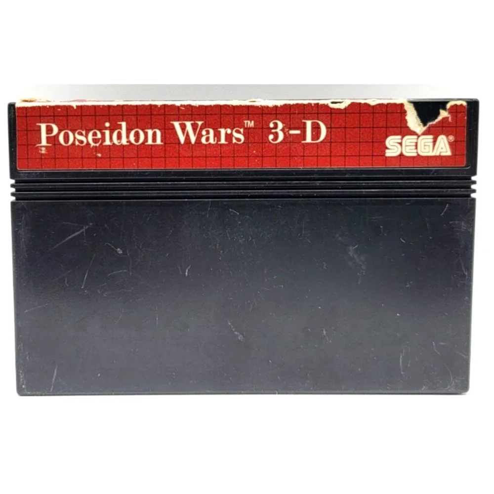 Poseidon Wars 3-D (Sega Master System 1989) GAME CART ONLY TESTED WORKS‎